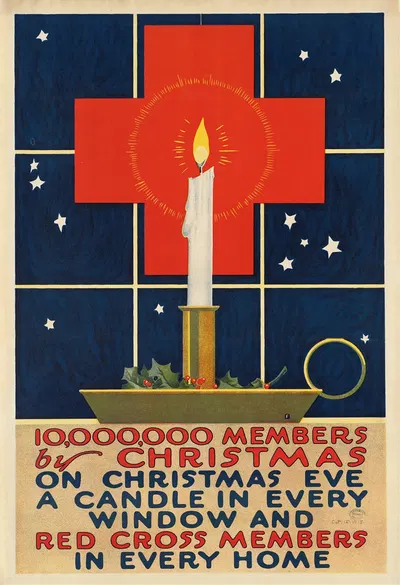 10,000,000 members by Christmas. On Christmas Eve a candle in every window and Red Cross members in every home by Чарльз…