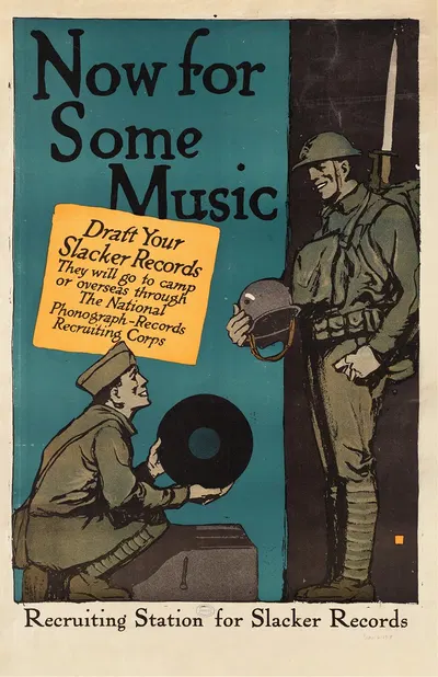 Now for some music by Чарльз Баклс Фоллс, 1918 — digital art print download