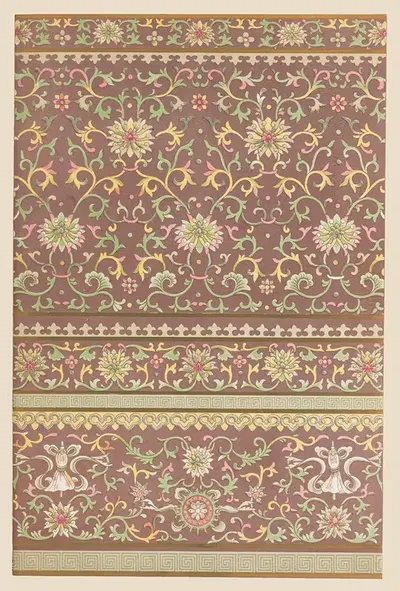 Examples of Chinese ornament, Pl.45 by Owen Jones, 1867 — digital art print download