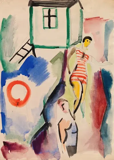 Beach 2 by Sulho Sipilä, 1917 — digital art print download