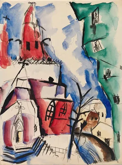 Kirkko by Sulho Sipilä, 1919 — digital art print download