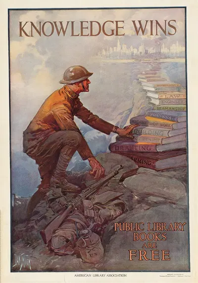Knowledge wins by Dan Smith, 1918 — digital art print download