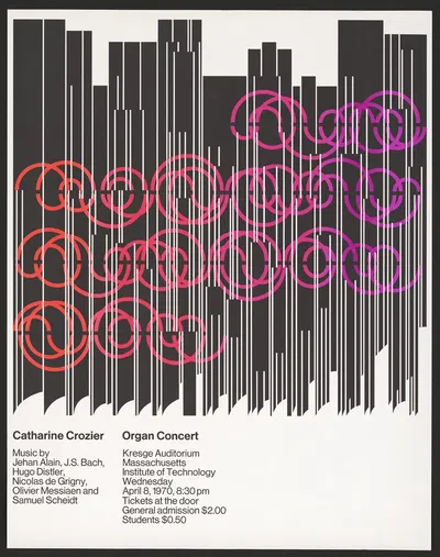 Catherine Crosier, organ concert by Dietmar Winkler, 1970 — digital art print download