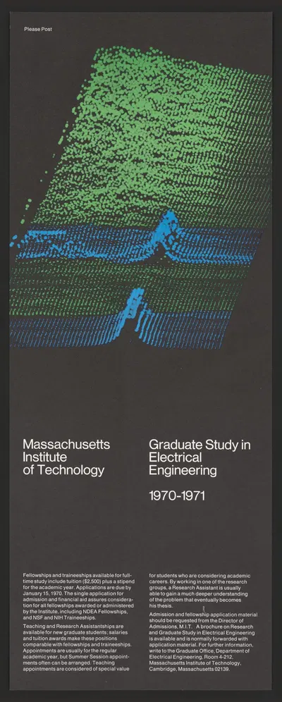 Massachusetts Institute of Technology graduate study in Electrical Engineering by Dietmar Winkler, 1970 — digital art print…