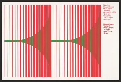 Noonhour concert series by Dietmar Winkler, 1969 — digital art print download