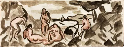 Group of Female Nudes by Carl Newman — digital art print download