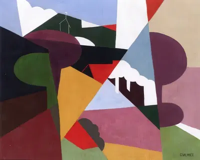 Landscape la ciotat by Georges Valmier, 1922 — digital art print download