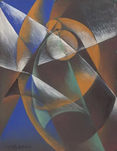 Mercurio che passa davanti al sole (Mercury Passing before the Sun) by Giacomo Balla, 1914 — digital art print download