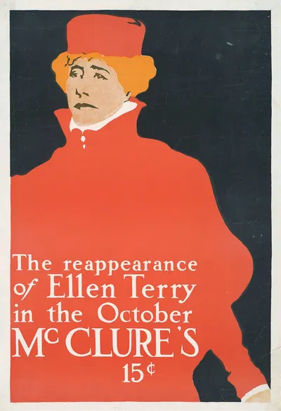 The reappearance of Ellen Terry in the October McClure's 15 cents by Эрл Хортер, 1907 — digital art print download