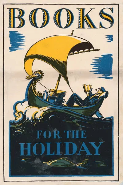 Books for the holiday by Edward Arthur Wilson, 1927 — digital art print download