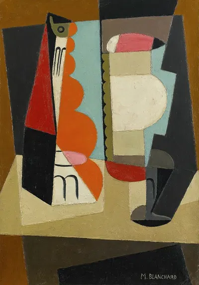 Nature Morte Cubiste by María Blanchard, 1917 — digital art print download