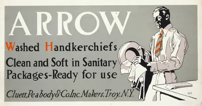 Arrow washed handkerchiefs by Эдвард Пэнфилд, 1920 — digital art print download