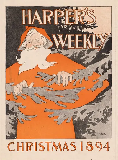 Harper's Weekly, Christmas 1894 by Эдвард Пэнфилд, 1894 — digital art print download