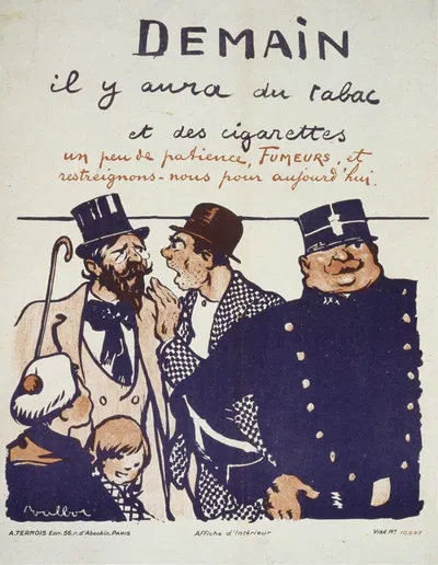 Demain, il y aura du tabac et des cigarettes by Франсиск Пульбо, 1917 — digital art print download