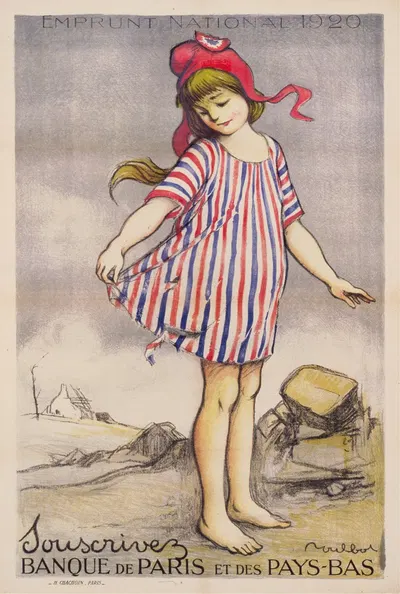 Emprunt National 1920. Souscrivez. Banque de Paris et des Pays-Bas by Франсиск Пульбо, 1920 — digital art print download
