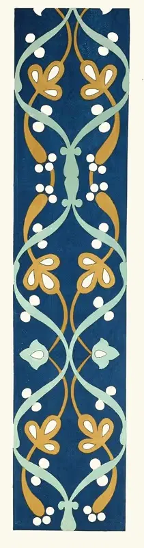18 plates of ornamental tiles from the Afghan Boundary Commission Pl 09 by Afghan Boundary Commission, 1884 — digital art…