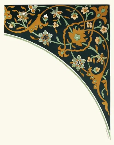 18 plates of ornamental tiles from the Afghan Boundary Commission Pl 16 by Afghan Boundary Commission, 1884 — digital art…