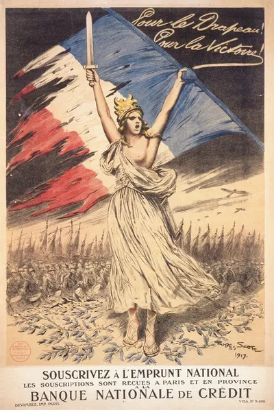 Pour le drapeau! Pour la victoire! by Жорж Бертен Скотт, 1917 — digital art print download