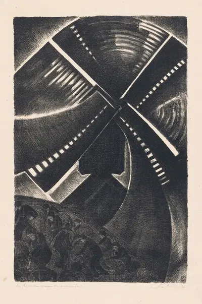 En beneden waren de menschen by Frederika Sophia Cohen, 1925 — digital art print download