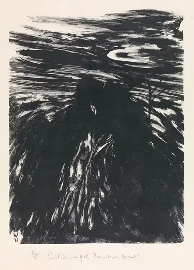 Романтический вечер by Эрих Вихманн, 1918 — digital art print download