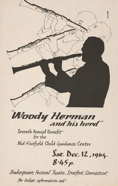 Woody Herman and his herd by H. Edward Oliver, 1964 — digital art print download