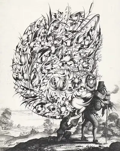Букет на спине марскрамера by Исаак Брио, 1635 — digital art print download