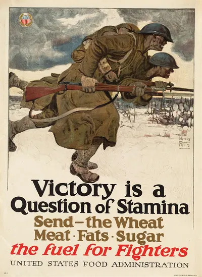 Victory is a question of stamina by Харви Т. Данн, 1917 — digital art print download
