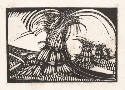 Зерновые поля в Эде by Дик Кет, 1927 — digital art print download