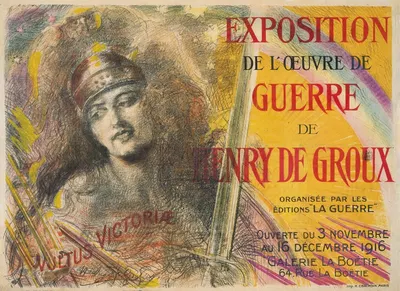 Exposition de l'oeuvre de guerre de Henry de Groux by Генри де Гру, 1916 — digital art print download