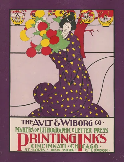 The Ault and Wiborg Co. makers of lithographic & letter press printing inks, Cincinnati, Chicago by Will Bradley — digital…