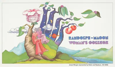 Randolph-Macon Woman's College by Jacqui Morgan, 1970 — digital art print download