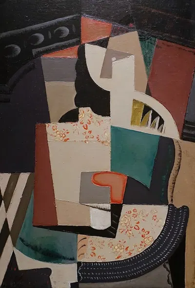 Femme Assise (Seated Woman) by María Blanchard, c. 1917 — digital art print download