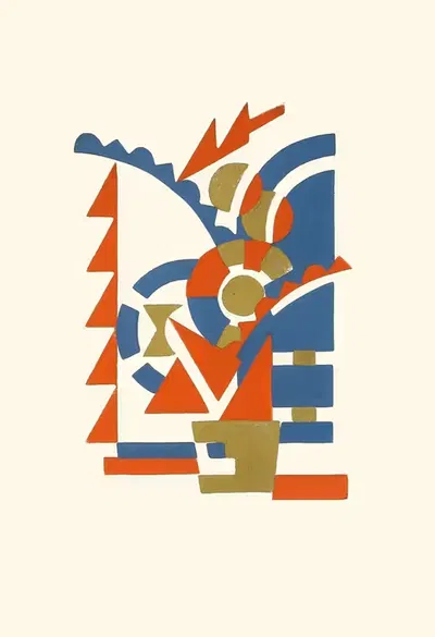 Fleurs, Texte Et Vingt-Six Planches En Couleurs Pl 13 by Serge Gladky, 1929 — digital art print download