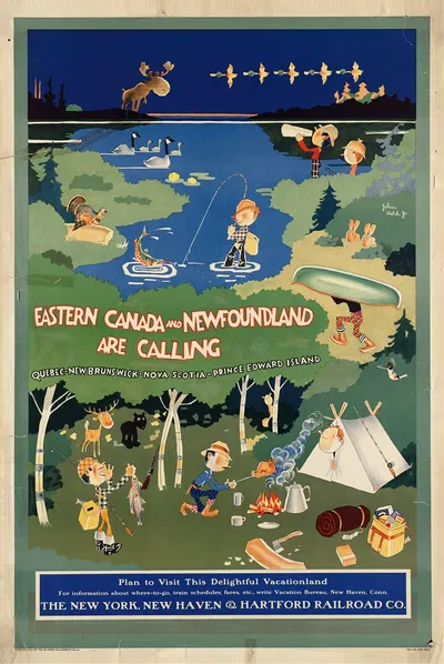 Eastern Canada and Newfoundland are calling by Джон Хелд-младший, 1926 — digital art print download