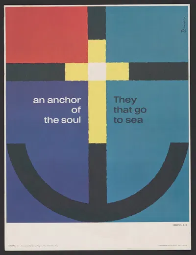 An anchor of the soul by Joseph Binder, 1963 — digital art print download