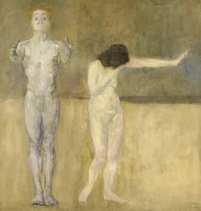 Adam and Eve by Ludvig Karsten, 1899 — digital art print download