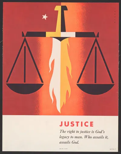 Justice by Joseph Binder, 1957 — digital art print download