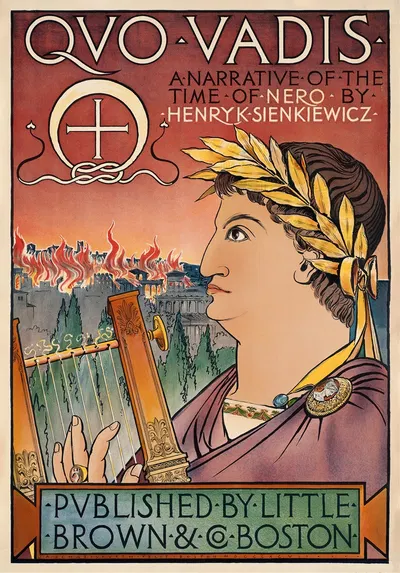 Quo vadis, a narrative of the time of Nero by Julius Adolph Schweinfurth, 1897 — digital art print download