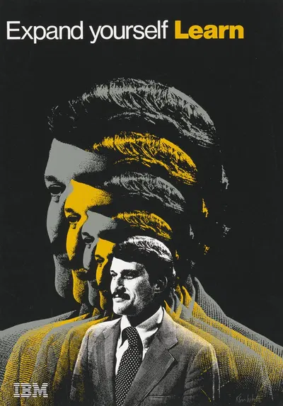 IBM, expand yourself… learn by Ken White, 1975 — digital art print download