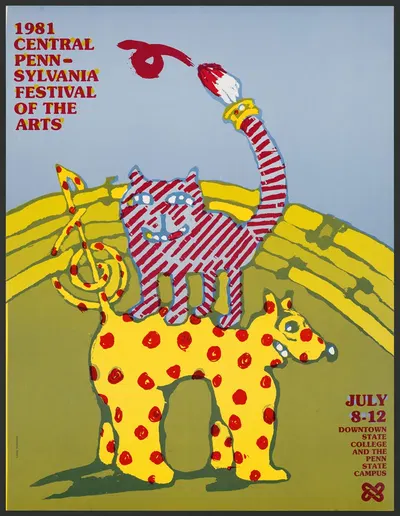 1981 Central Pennsylvania Festival of the Arts by Lanny Sommese, 1981 — digital art print download