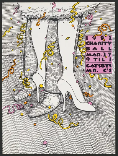 1982 charity ball by Lanny Sommese, 1982 — digital art print download
