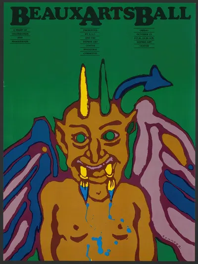 Beaux arts ball by Lanny Sommese, 1980-1990 — digital art print download