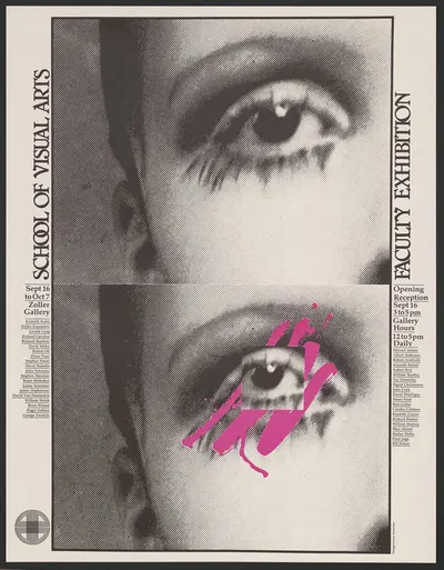 School of Visual Arts faculty exhibition by Lanny Sommese, 1979 — digital art print download