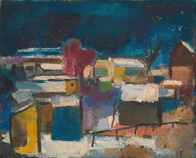 Зимний пейзаж в Шпайсинге by Антон Эмануэль Пешка, 1920–1929 — digital art print download