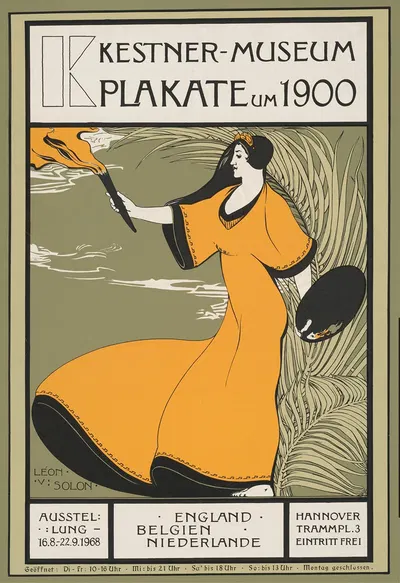 Plakat um 1900 by Леон-Виктор Солон, 1968 — digital art print download