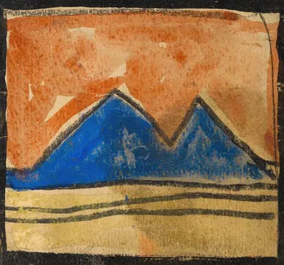 Abstrahierte Landschaft by Egon Schiele, 1918 — digital art print download
