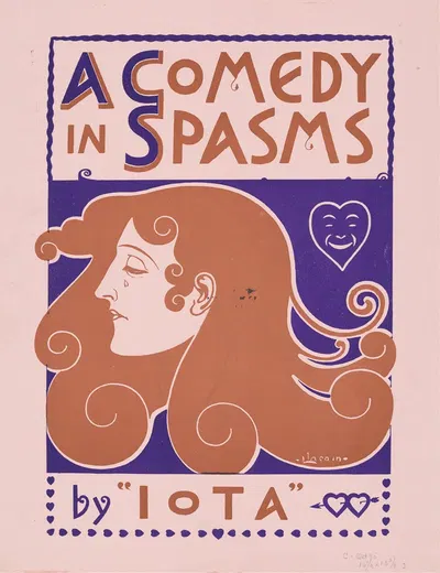 A comedy in spasms by A.W.B. Lincoln, 1895 — digital art print download