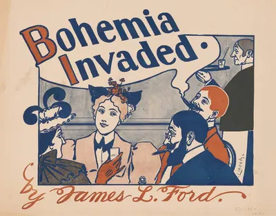 Bohemia invaded by A.W.B. Lincoln, 1895 — digital art print download