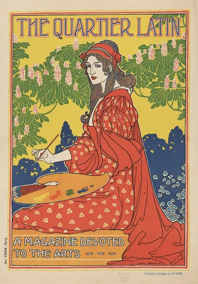 The Quartier Latin. A magazine devoted to the arts by Louis Rhead, 1890 — digital art print download