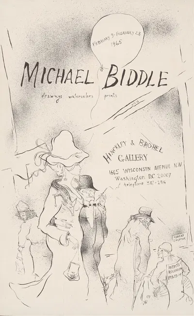 Michael Biddle, drawings, watercolors, prints by Michael Biddle, 1965 — digital art print download